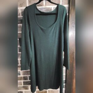 Green Midi Sweater Dress
